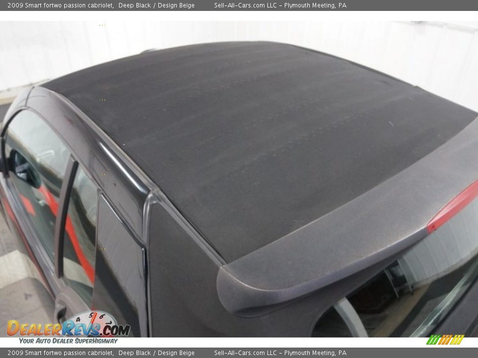 2009 Smart fortwo passion cabriolet Deep Black / Design Beige Photo #15