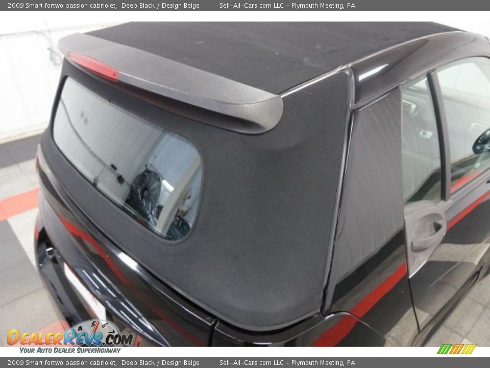 2009 Smart fortwo passion cabriolet Deep Black / Design Beige Photo #16