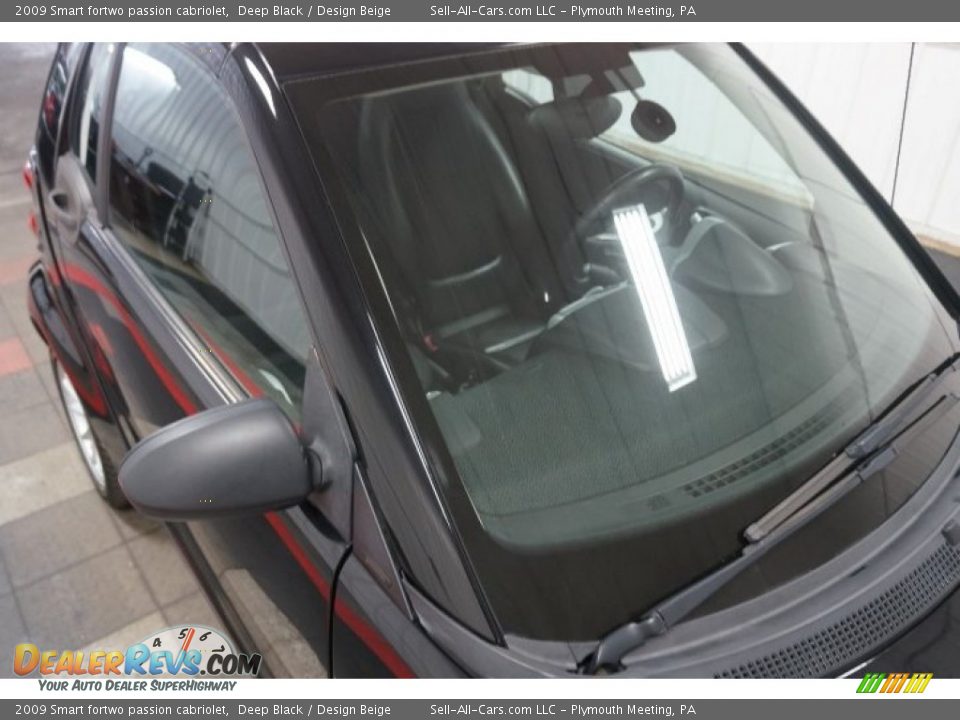 2009 Smart fortwo passion cabriolet Deep Black / Design Beige Photo #18
