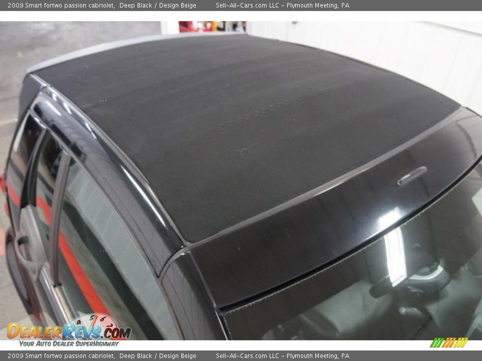 2009 Smart fortwo passion cabriolet Deep Black / Design Beige Photo #19