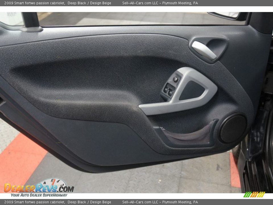 2009 Smart fortwo passion cabriolet Deep Black / Design Beige Photo #20