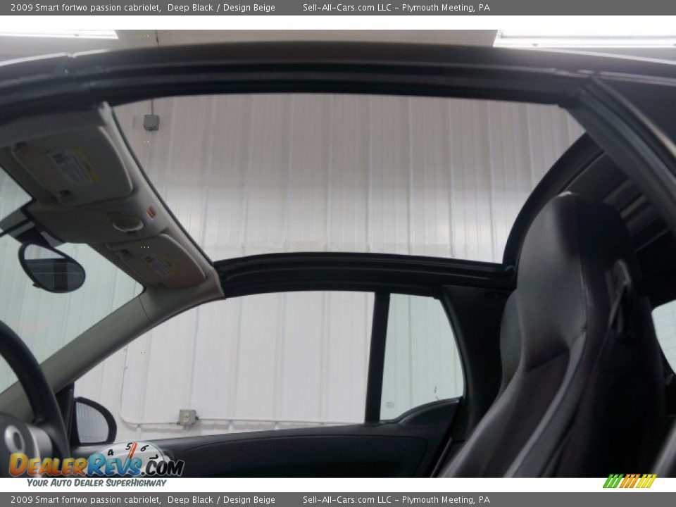 2009 Smart fortwo passion cabriolet Deep Black / Design Beige Photo #25