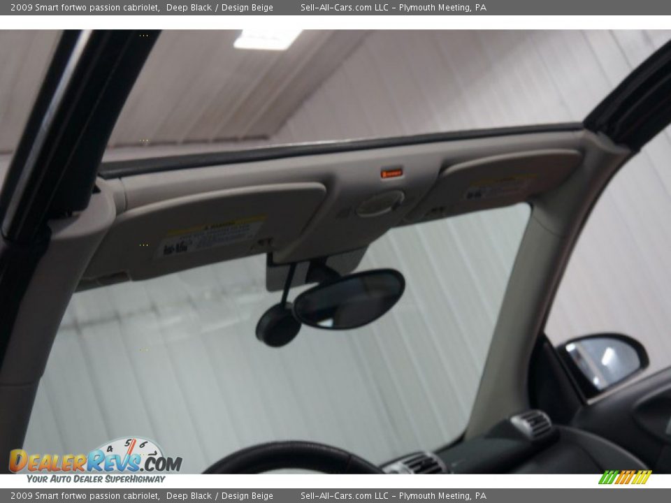 2009 Smart fortwo passion cabriolet Deep Black / Design Beige Photo #26