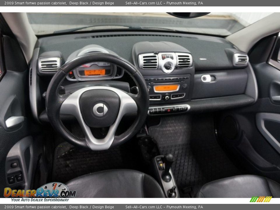 2009 Smart fortwo passion cabriolet Deep Black / Design Beige Photo #27