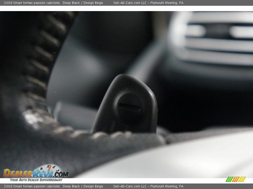 2009 Smart fortwo passion cabriolet Deep Black / Design Beige Photo #29