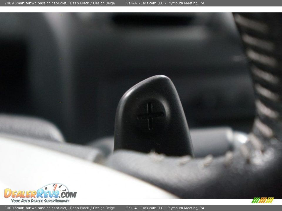 2009 Smart fortwo passion cabriolet Deep Black / Design Beige Photo #30