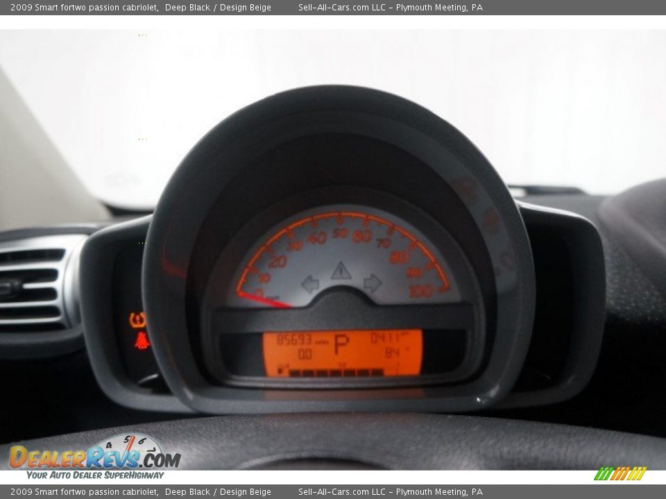 2009 Smart fortwo passion cabriolet Deep Black / Design Beige Photo #31