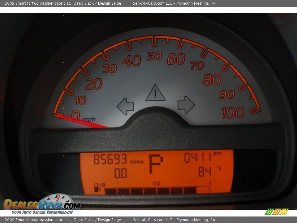 2009 Smart fortwo passion cabriolet Deep Black / Design Beige Photo #32