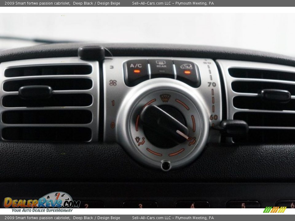 2009 Smart fortwo passion cabriolet Deep Black / Design Beige Photo #33