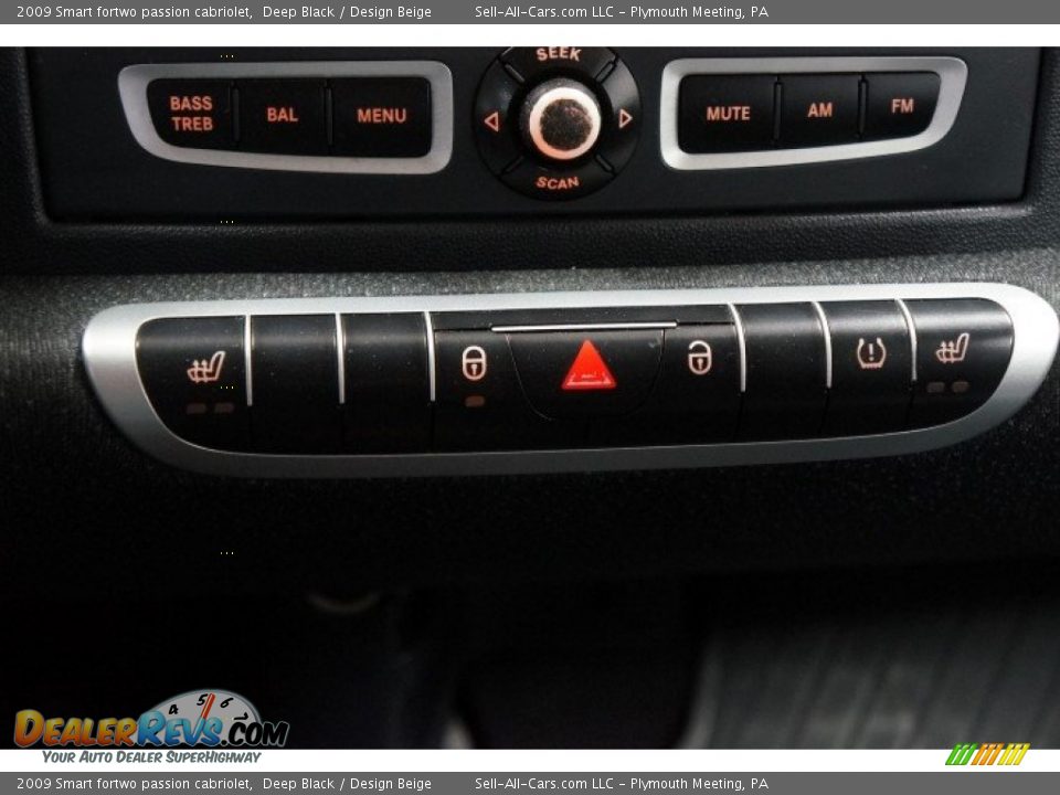 2009 Smart fortwo passion cabriolet Deep Black / Design Beige Photo #35
