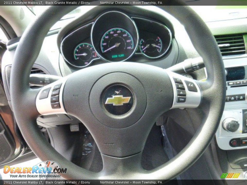 2011 Chevrolet Malibu LT Black Granite Metallic / Ebony Photo #17
