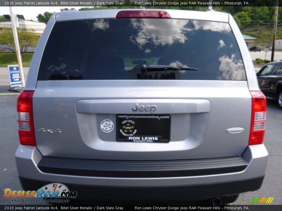 2016 Jeep Patriot Latitude 4x4 Billet Silver Metallic / Dark Slate Gray Photo #4