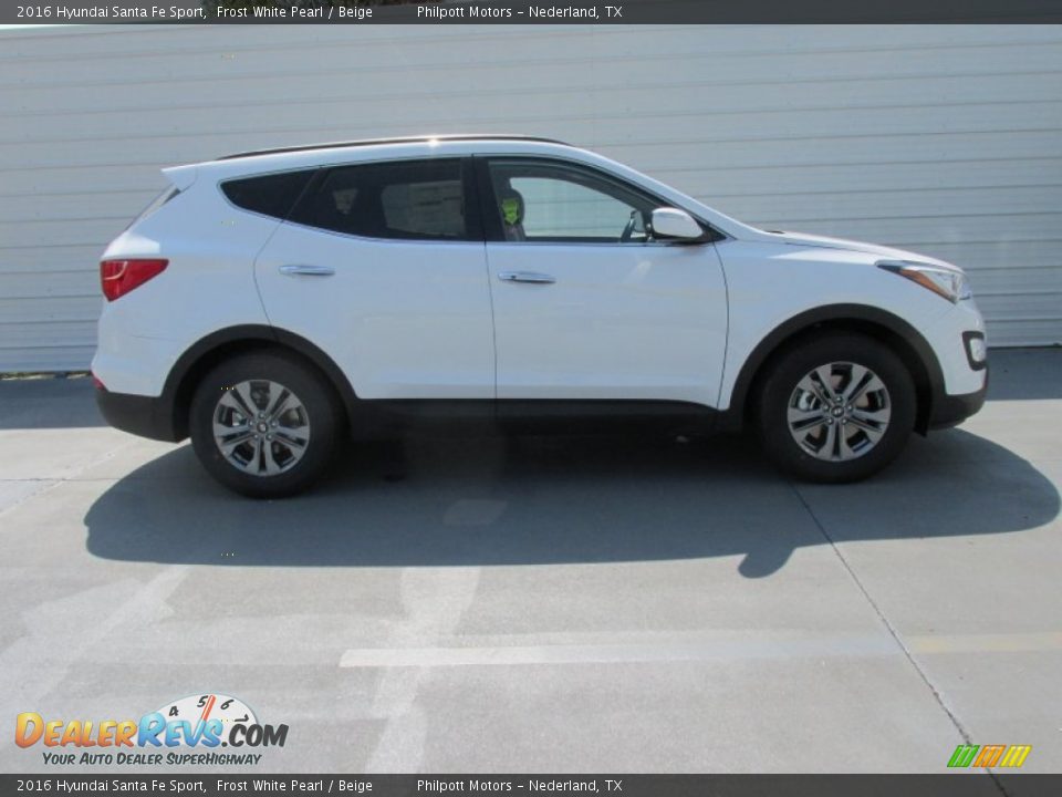 2016 Hyundai Santa Fe Sport Frost White Pearl / Beige Photo #3