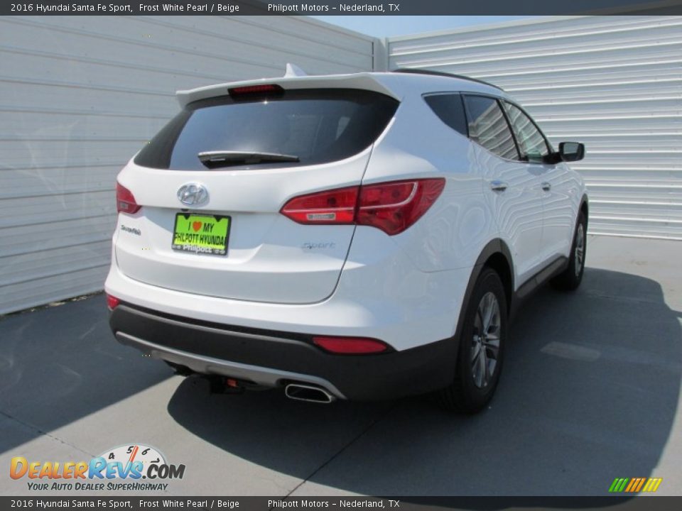 2016 Hyundai Santa Fe Sport Frost White Pearl / Beige Photo #4