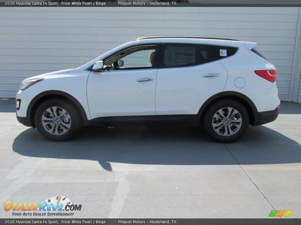 2016 Hyundai Santa Fe Sport Frost White Pearl / Beige Photo #6