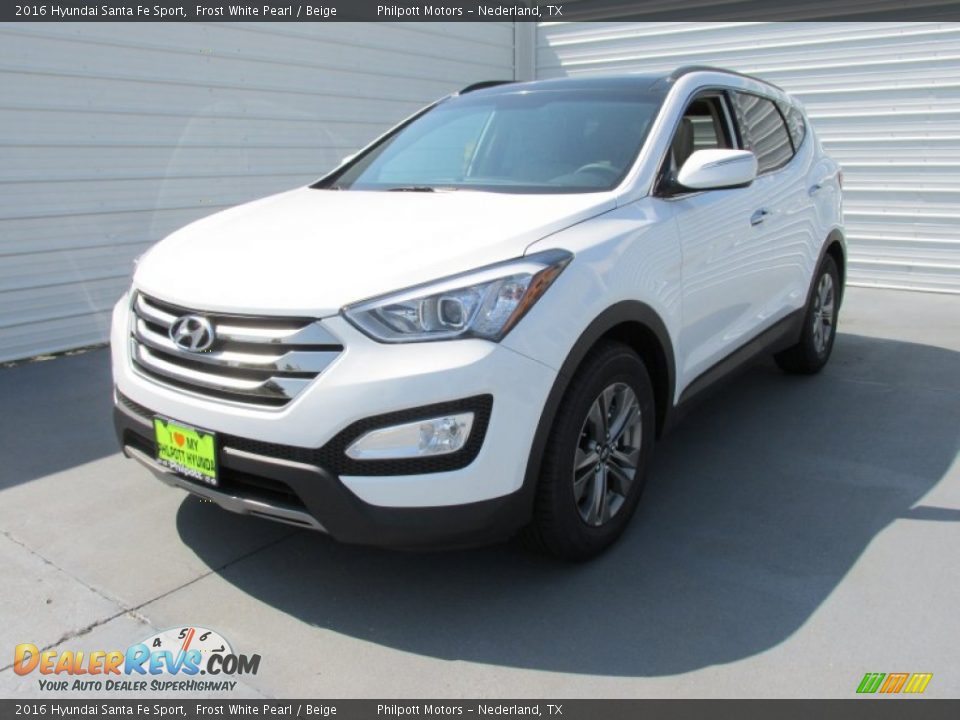 2016 Hyundai Santa Fe Sport Frost White Pearl / Beige Photo #7