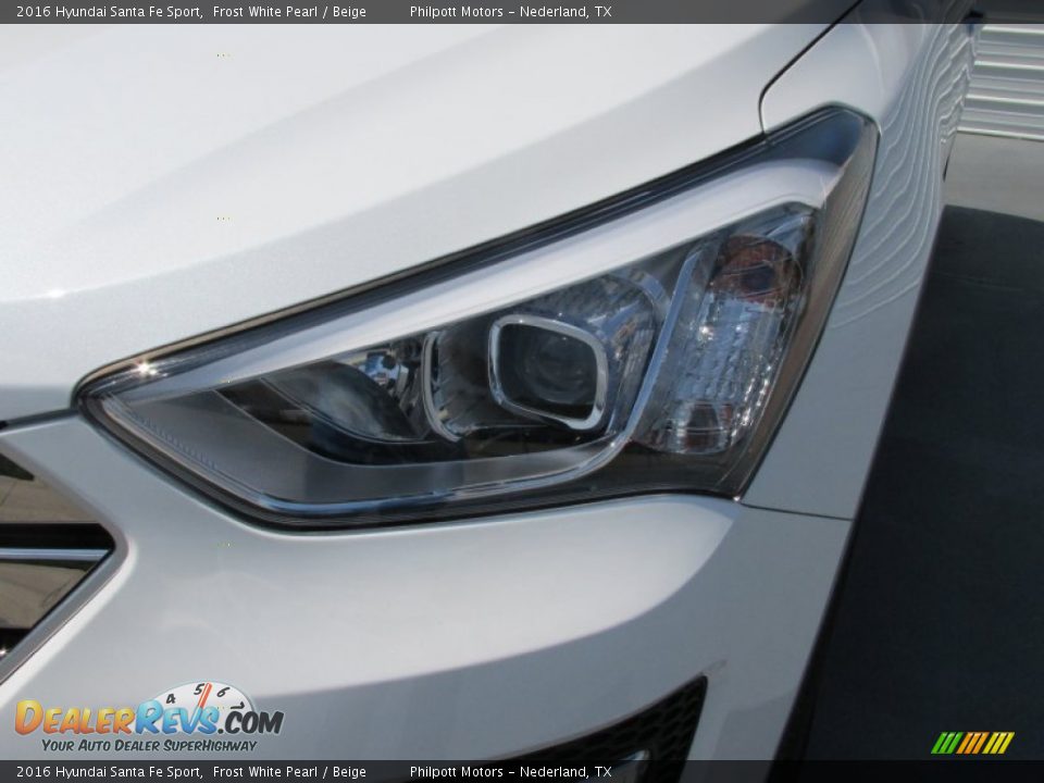 2016 Hyundai Santa Fe Sport Frost White Pearl / Beige Photo #9