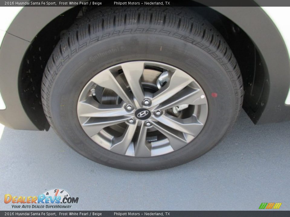 2016 Hyundai Santa Fe Sport Frost White Pearl / Beige Photo #11