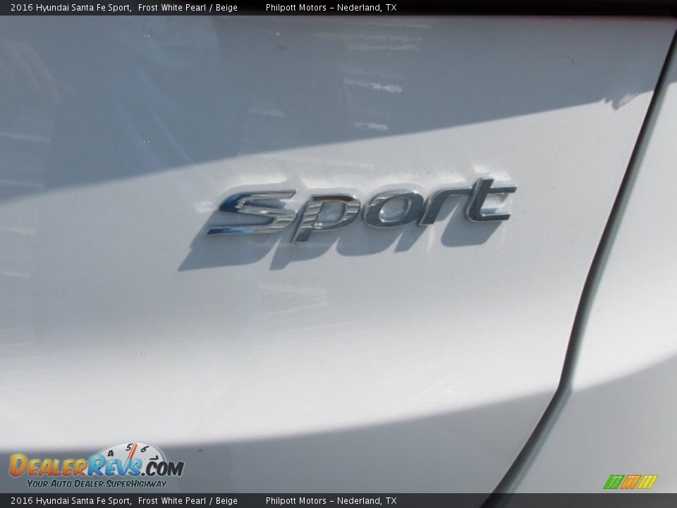 2016 Hyundai Santa Fe Sport Frost White Pearl / Beige Photo #14