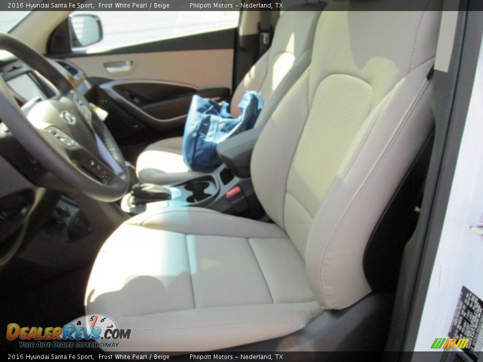 2016 Hyundai Santa Fe Sport Frost White Pearl / Beige Photo #23