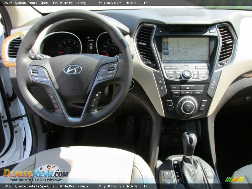2016 Hyundai Santa Fe Sport Frost White Pearl / Beige Photo #26