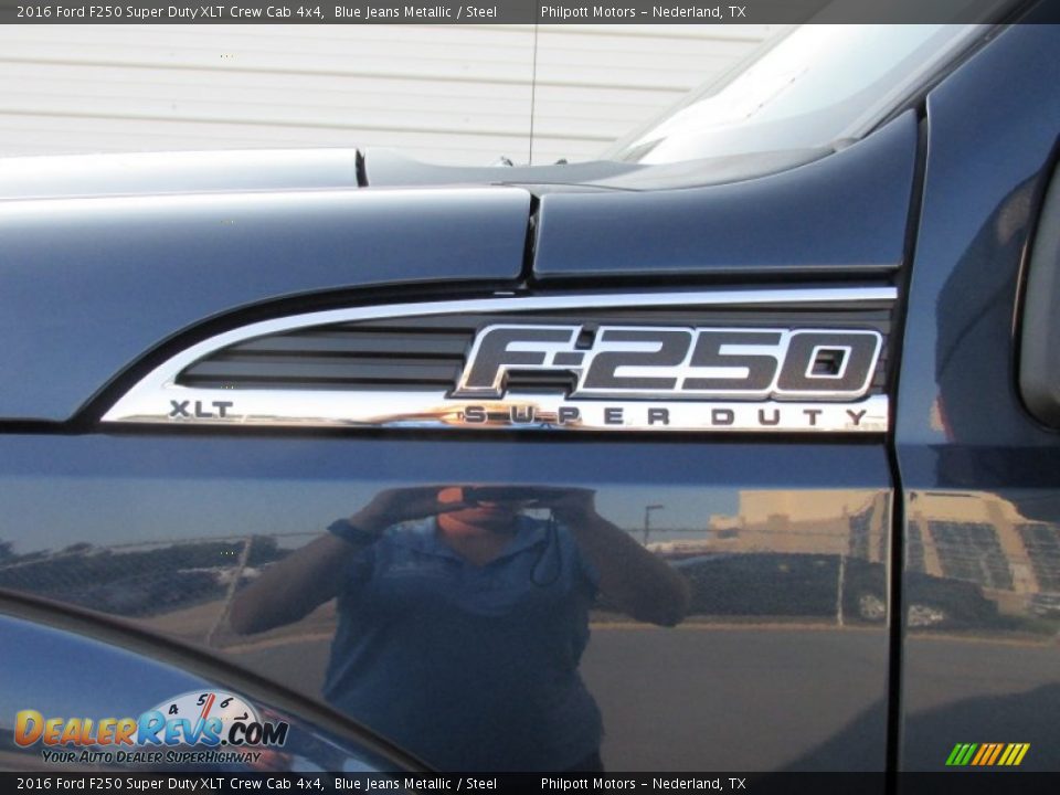 2016 Ford F250 Super Duty XLT Crew Cab 4x4 Blue Jeans Metallic / Steel Photo #14