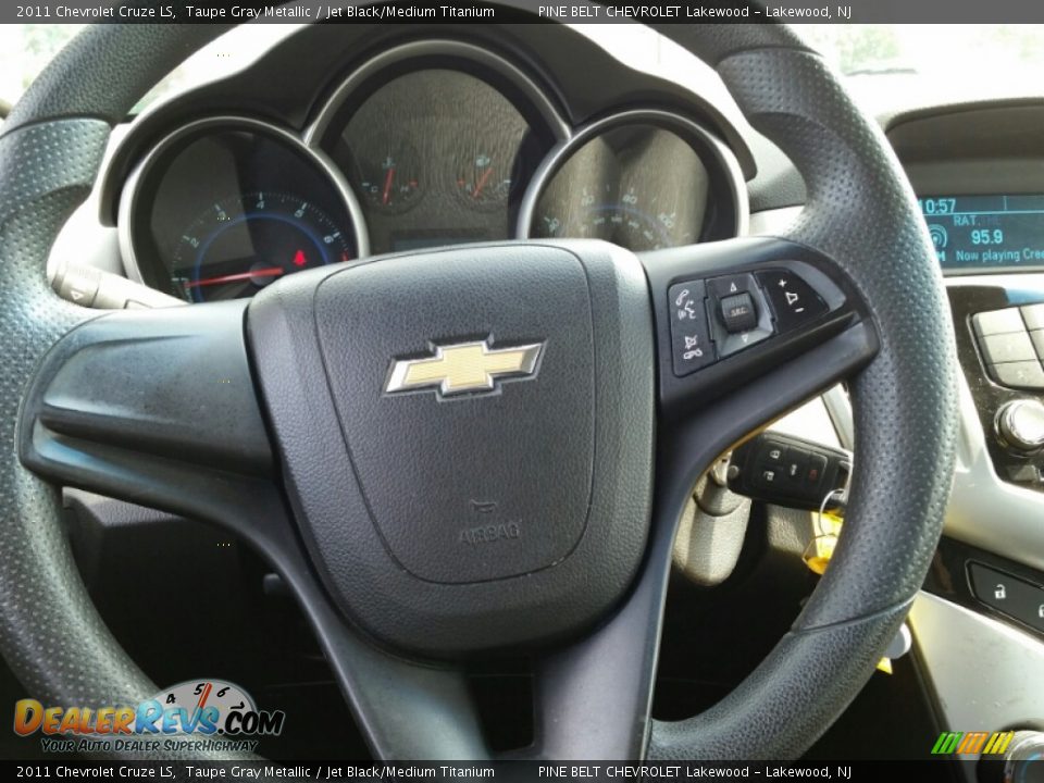 2011 Chevrolet Cruze LS Taupe Gray Metallic / Jet Black/Medium Titanium Photo #13