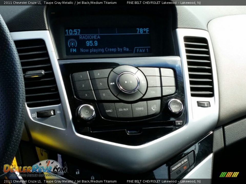 2011 Chevrolet Cruze LS Taupe Gray Metallic / Jet Black/Medium Titanium Photo #15