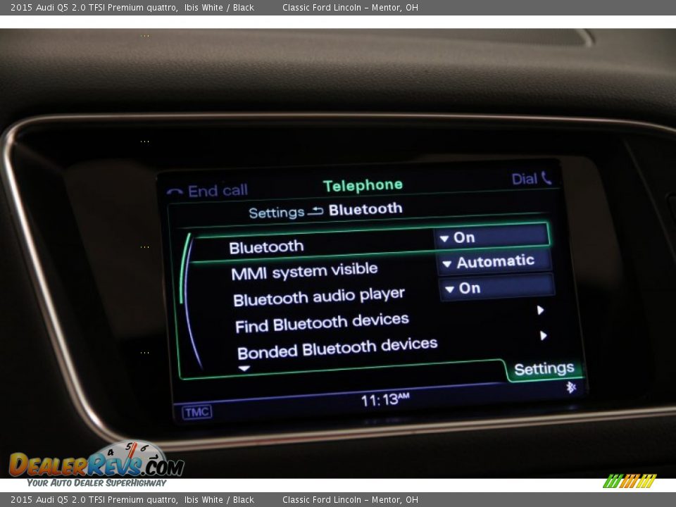 2015 Audi Q5 2.0 TFSI Premium quattro Ibis White / Black Photo #10