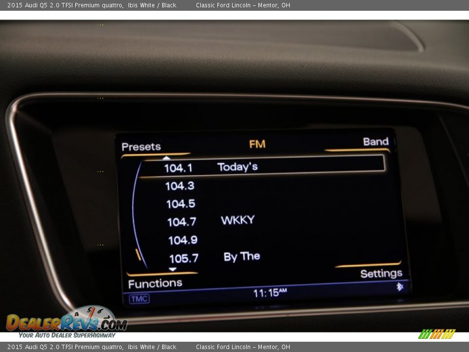 2015 Audi Q5 2.0 TFSI Premium quattro Ibis White / Black Photo #11