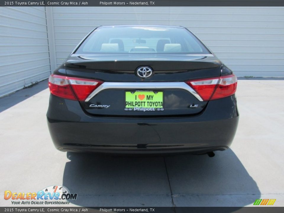 2015 Toyota Camry LE Cosmic Gray Mica / Ash Photo #5