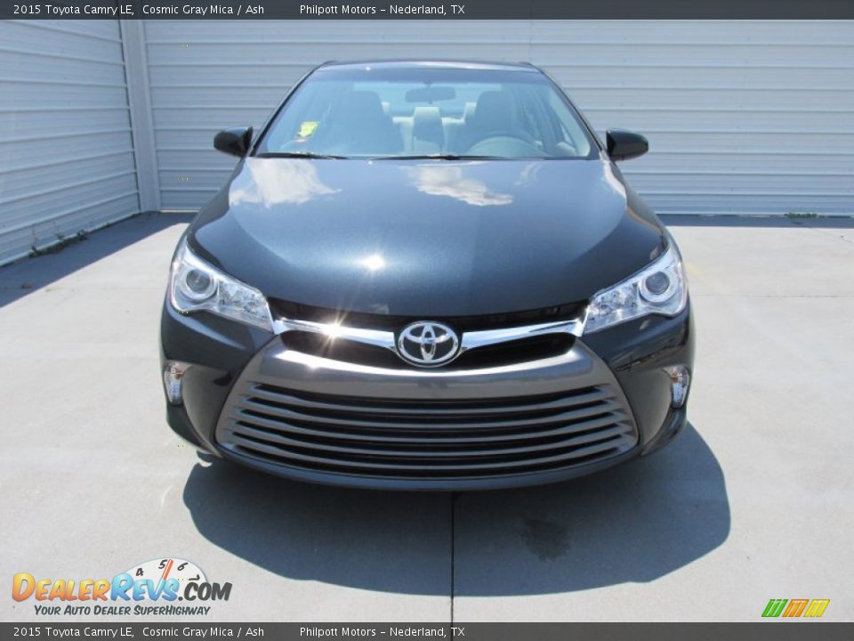 2015 Toyota Camry LE Cosmic Gray Mica / Ash Photo #8