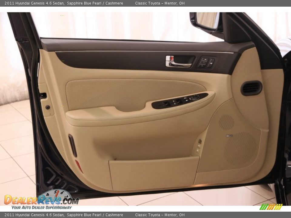 2011 Hyundai Genesis 4.6 Sedan Sapphire Blue Pearl / Cashmere Photo #4