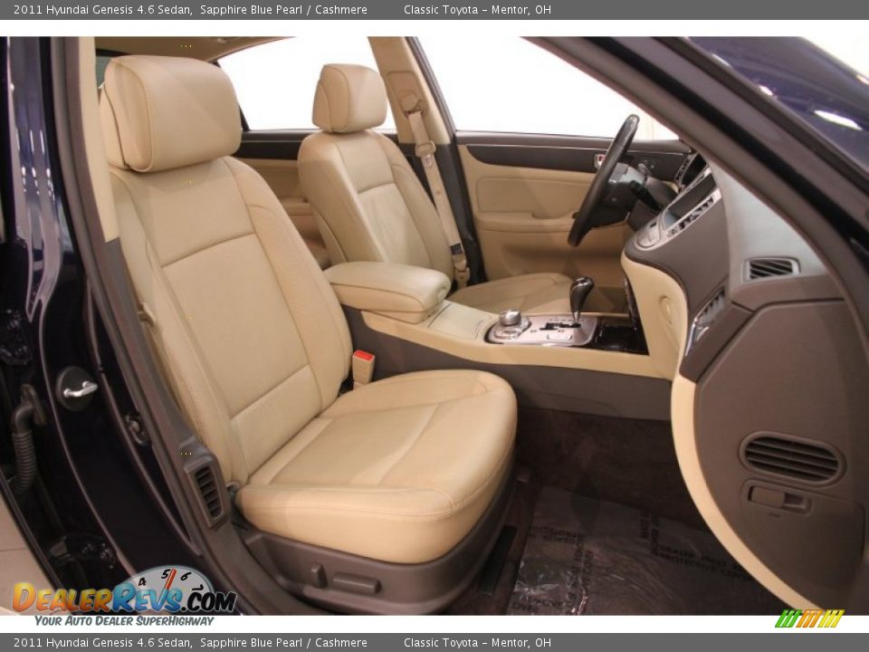 2011 Hyundai Genesis 4.6 Sedan Sapphire Blue Pearl / Cashmere Photo #11