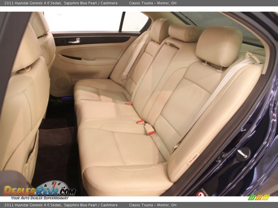 2011 Hyundai Genesis 4.6 Sedan Sapphire Blue Pearl / Cashmere Photo #13