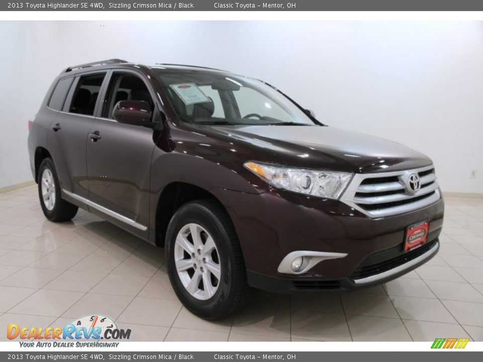 2013 Toyota Highlander SE 4WD Sizzling Crimson Mica / Black Photo #1
