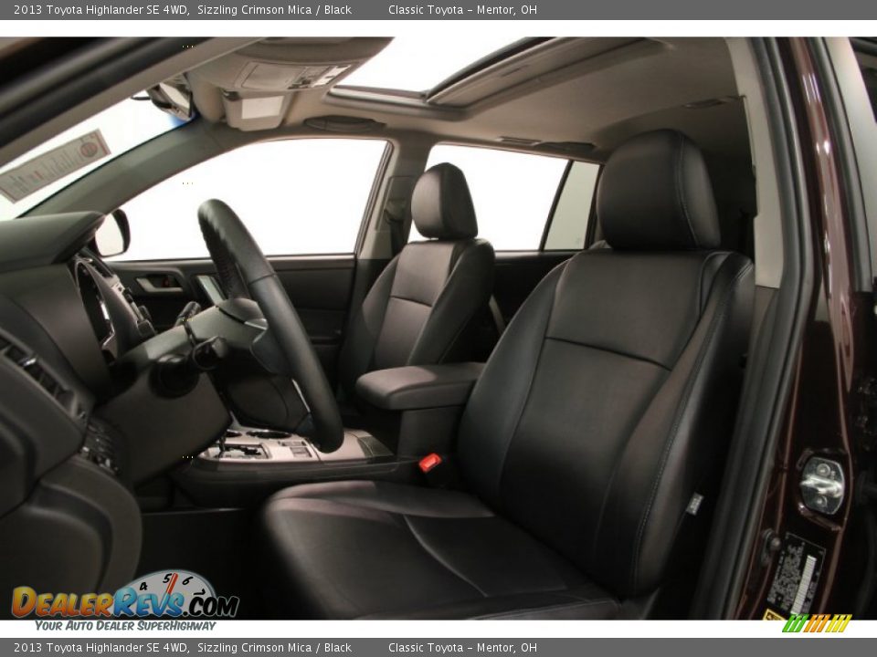 2013 Toyota Highlander SE 4WD Sizzling Crimson Mica / Black Photo #5