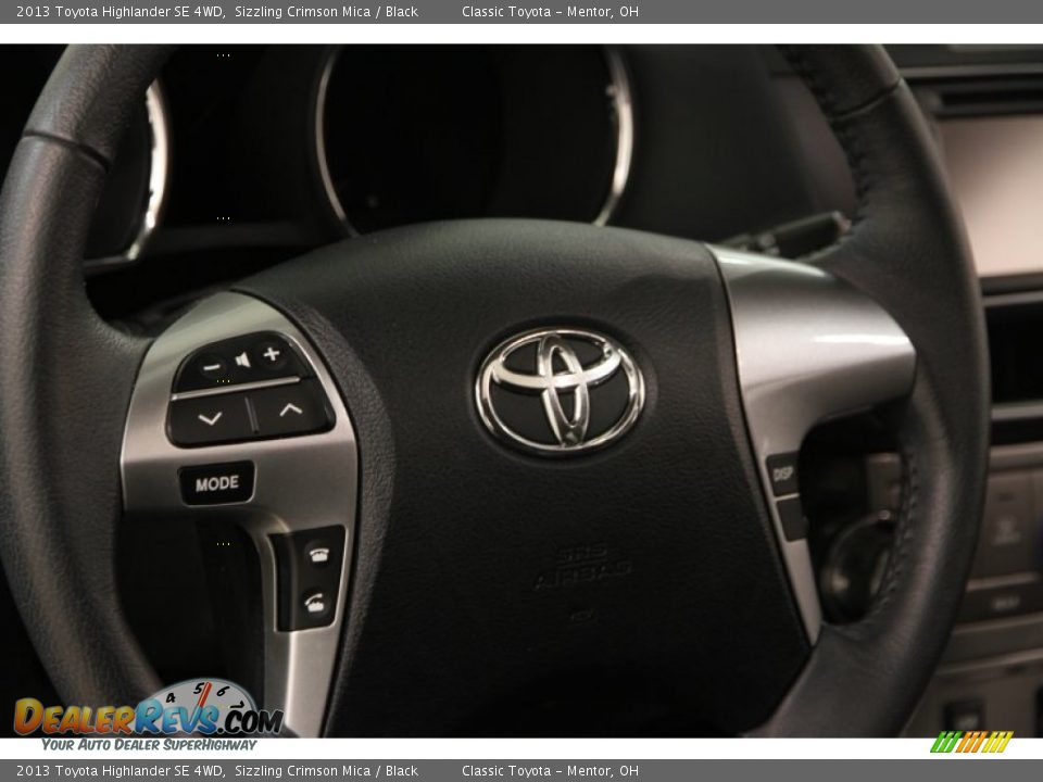 2013 Toyota Highlander SE 4WD Sizzling Crimson Mica / Black Photo #6