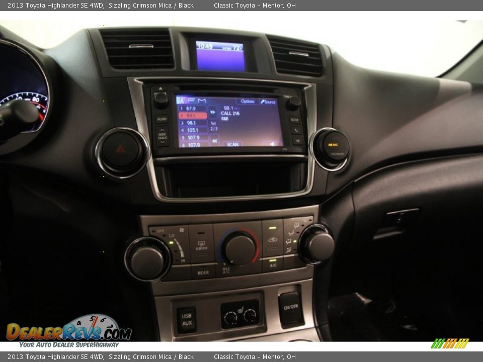 2013 Toyota Highlander SE 4WD Sizzling Crimson Mica / Black Photo #8