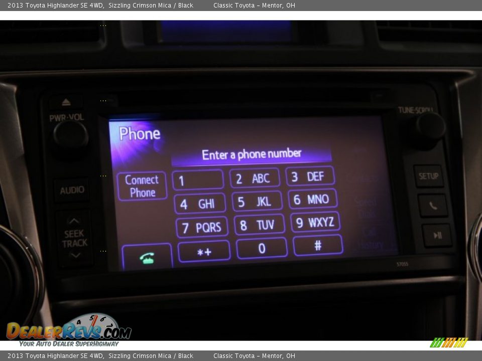 2013 Toyota Highlander SE 4WD Sizzling Crimson Mica / Black Photo #9
