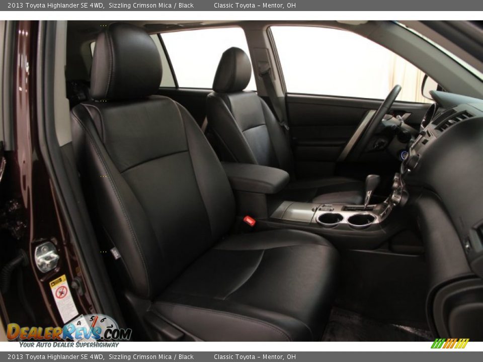 2013 Toyota Highlander SE 4WD Sizzling Crimson Mica / Black Photo #12