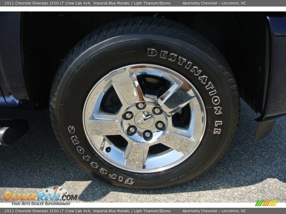 2011 Chevrolet Silverado 1500 LT Crew Cab 4x4 Imperial Blue Metallic / Light Titanium/Ebony Photo #25