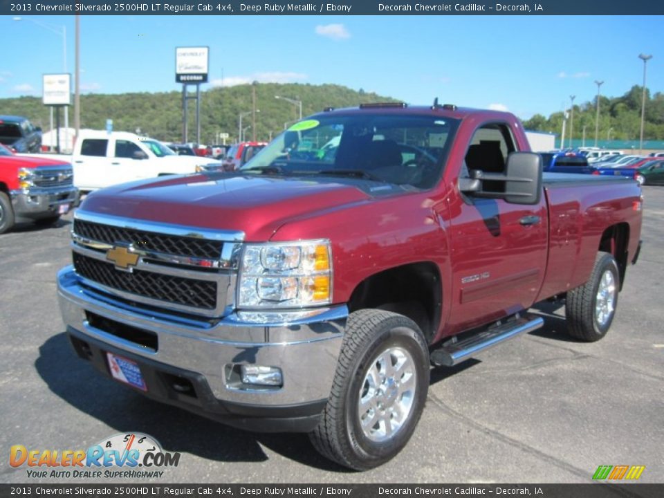 2013 Chevrolet Silverado 2500HD LT Regular Cab 4x4 Deep Ruby Metallic / Ebony Photo #3