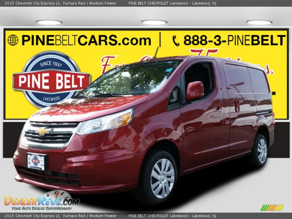 2015 Chevrolet City Express LS Furnace Red / Medium Pewter Photo #1