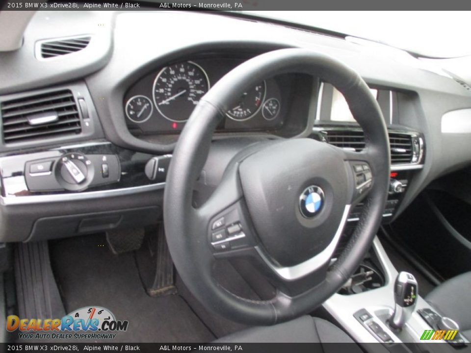 2015 BMW X3 xDrive28i Alpine White / Black Photo #15