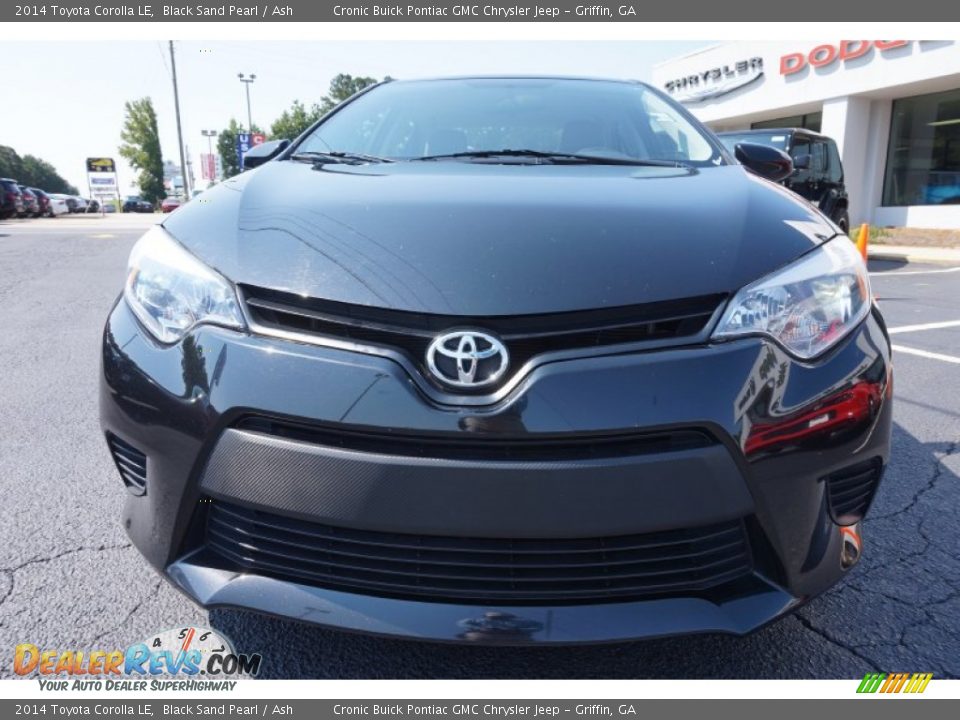 2014 Toyota Corolla LE Black Sand Pearl / Ash Photo #2