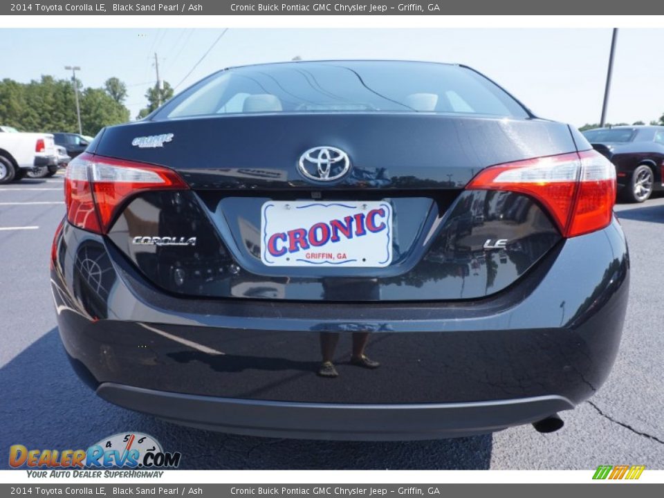 2014 Toyota Corolla LE Black Sand Pearl / Ash Photo #6