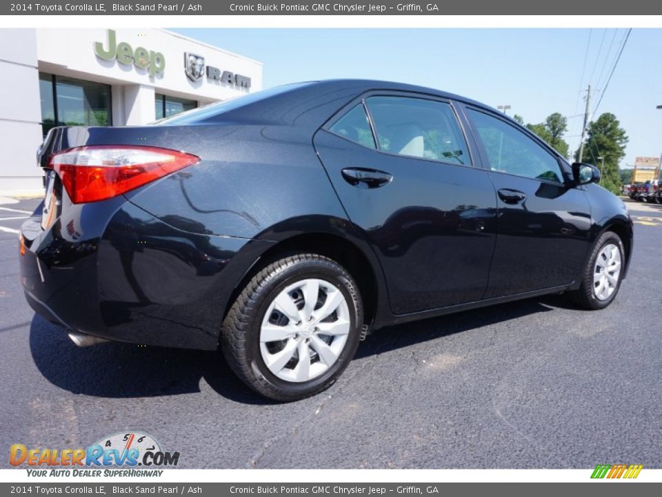 2014 Toyota Corolla LE Black Sand Pearl / Ash Photo #7