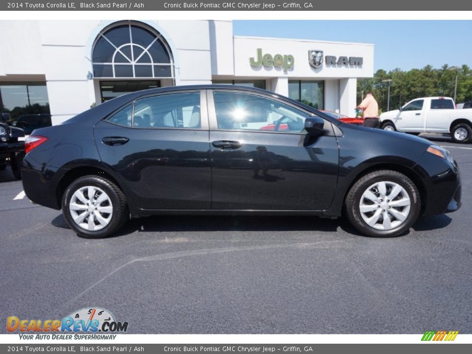 2014 Toyota Corolla LE Black Sand Pearl / Ash Photo #8