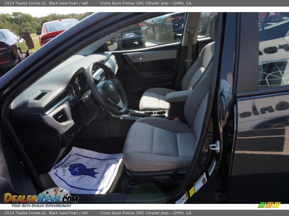 2014 Toyota Corolla LE Black Sand Pearl / Ash Photo #9